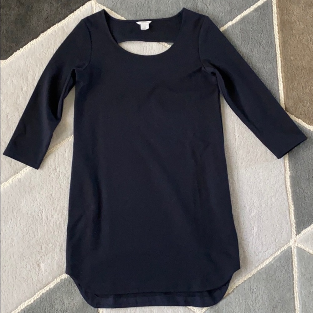 Club Monaco tunic mini dress navy